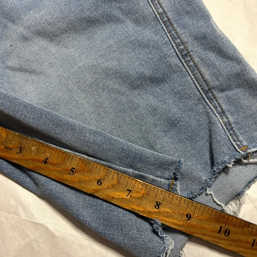 Judy‎ Blue Los Angeles XL Denim Jean Shorts Frayed Hem Light Wash